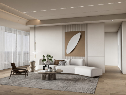 Living room interior scene 33 Modèle 3D