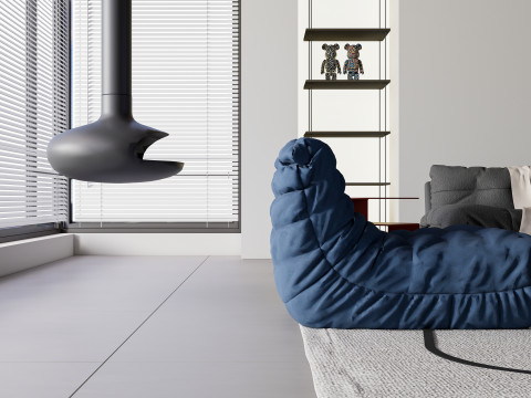 Living room interior scene 34 Model 3D