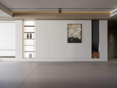 Living room interior scene 34 Model 3D
