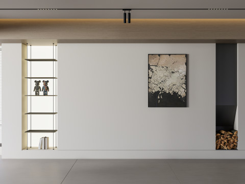 Living room interior scene 34 Model 3D