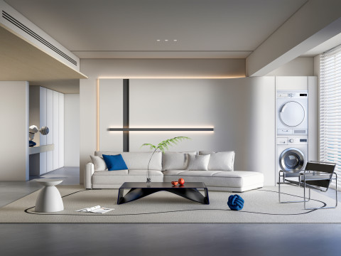 Living room interior scene 35 3Dモデル