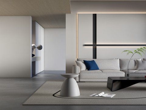 Living room interior scene 35 3D 模型