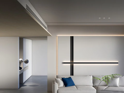 Living room interior scene 35 3D Model