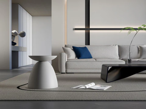 Living room interior scene 35 3D Model