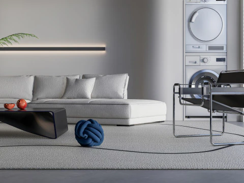 Living room interior scene 35 3D Model
