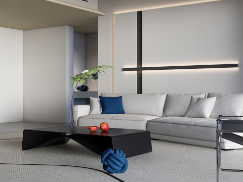 Living room interior scene 35 3D 模型