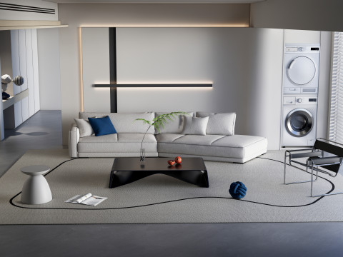 Living room interior scene 35 3D 模型