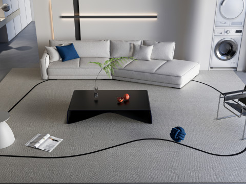 Living room interior scene 35 3D 模型