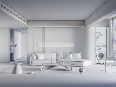 Living room interior scene 35 3D 模型
