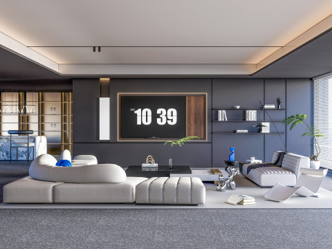 Living room interior scene 36 3Dモデル