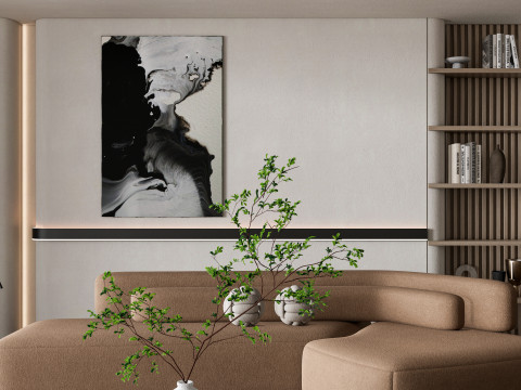 Living room interior scene 37 3D 模型