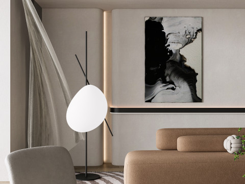 Living room interior scene 37 3D 模型