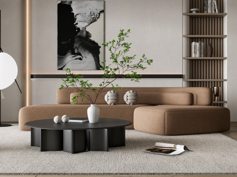 Living room interior scene 37 3D 模型