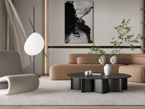Living room interior scene 37 3D 模型