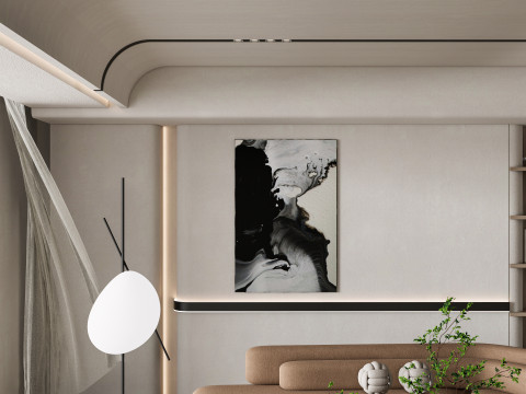 Living room interior scene 37 3D 模型
