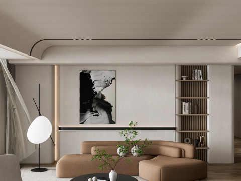Living room interior scene 37 3D 模型