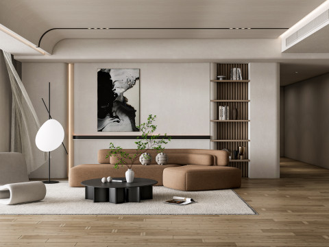 Living room interior scene 37 3D 模型