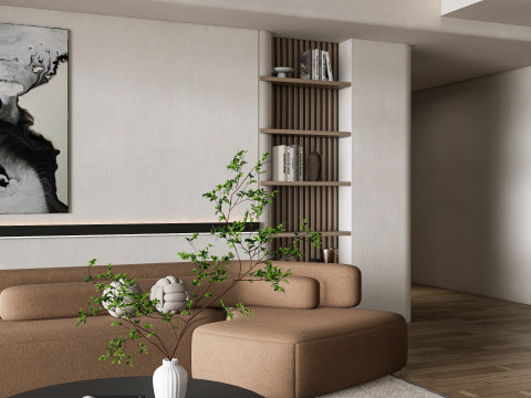 Living room interior scene 37 3D 模型