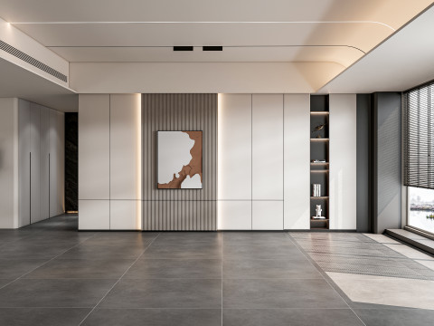 Living room interior scene 38 Model 3D