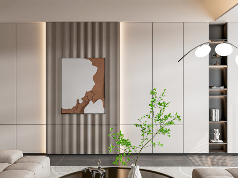 Living room interior scene 38 Model 3D