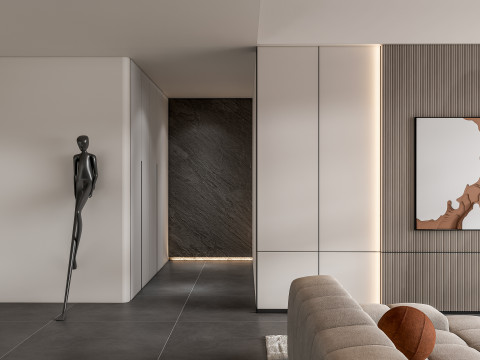 Living room interior scene 38 Model 3D