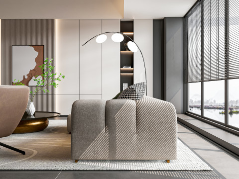 Living room interior scene 38 Model 3D