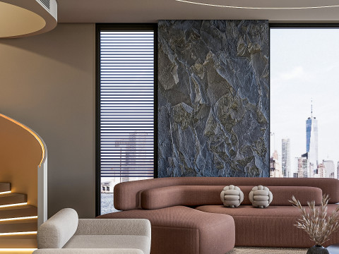 Living room interior scene 39 3D 모델