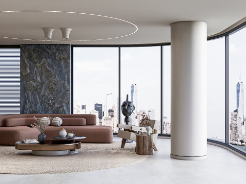 Living room interior scene 39 3D 모델