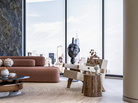 Living room interior scene 39 3D 모델