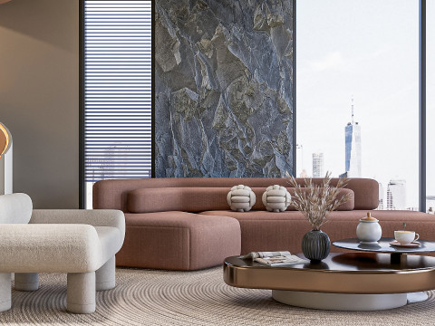 Living room interior scene 39 3D 모델