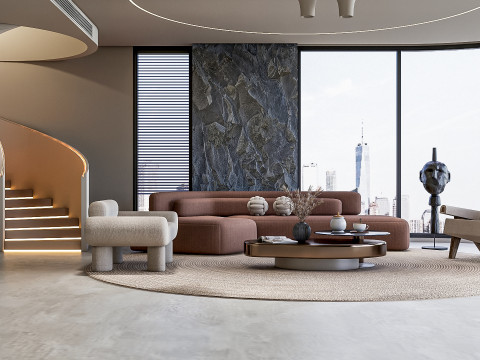Living room interior scene 39 3D 모델