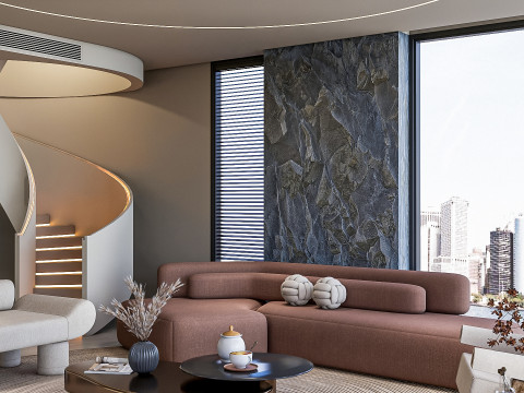 Living room interior scene 39 3D 모델