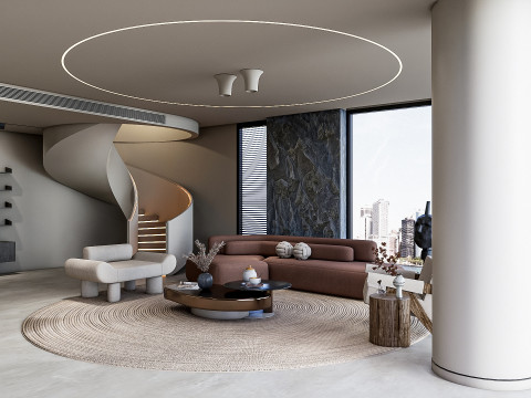 Living room interior scene 39 3D 모델
