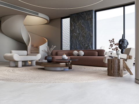 Living room interior scene 39 3D 모델