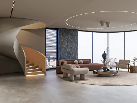 Living room interior scene 39 3D 모델