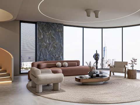 Living room interior scene 39 3D 모델