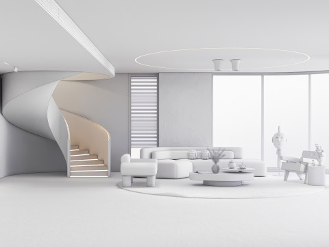 Living room interior scene 39 3D 모델