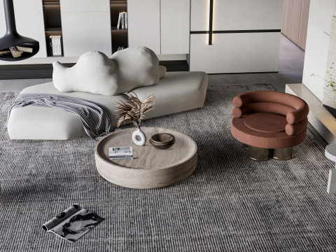 Living room interior scene 40 3D Model