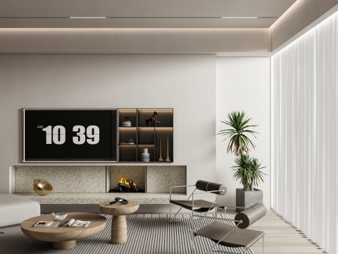 Living room interior scene 41 3D Модель