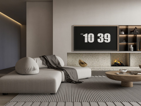 Living room interior scene 41 3D Модель