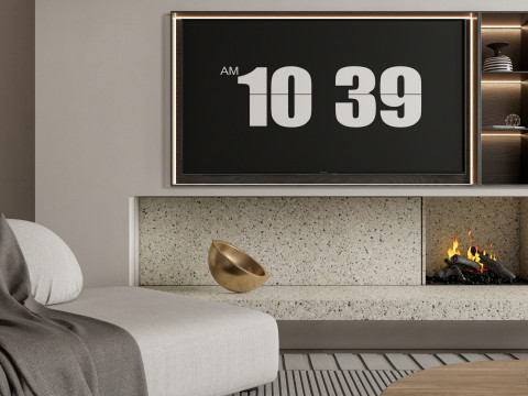 Living room interior scene 41 3D Модель