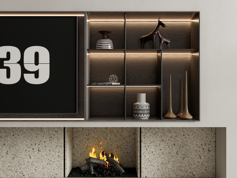 Living room interior scene 41 3D Модель