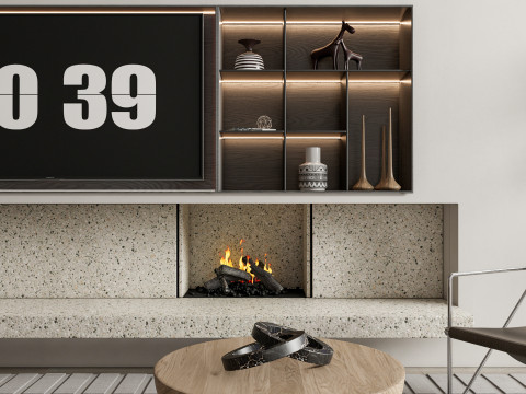 Living room interior scene 41 3D Модель