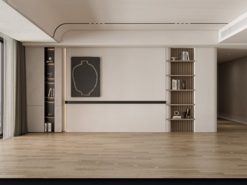 Living room interior scene 42 3D Model