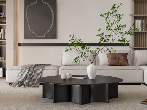 Living room interior scene 42 3D Model