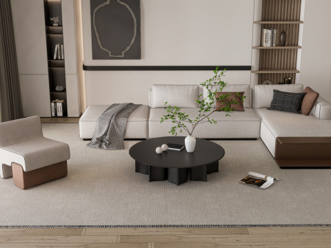 Living room interior scene 42 3D Model