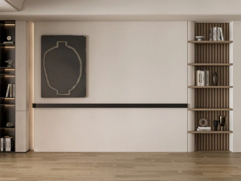 Living room interior scene 42 3D Model