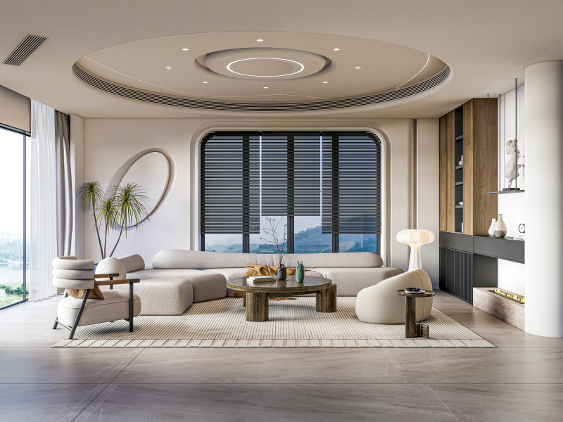 Living room interior scene 43 3D Model .c4d .max .obj .3ds .fbx .stl .blend 