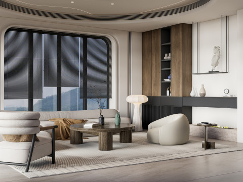 Living room interior scene 43 3D Model