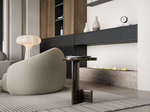 Living room interior scene 43 3D Model